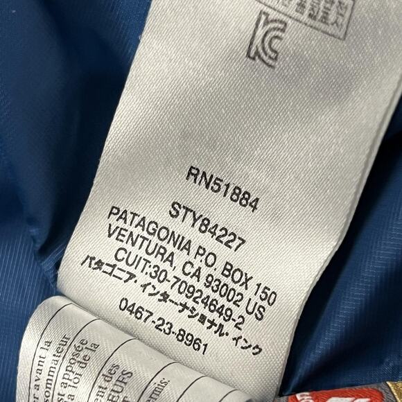 Patagonia Jacket Womens XL Blue Nano Puff Hooded Insulated Puffer Coat - Picture 12 of 15